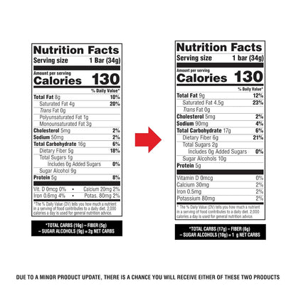 Atkins Endulge Caramel Nut Chew Bar, Dessert Favorite, 1G Sugar, Good Source of Fiber, 5 Count